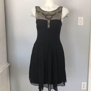 BCBG Max Azria 100% silk black dress